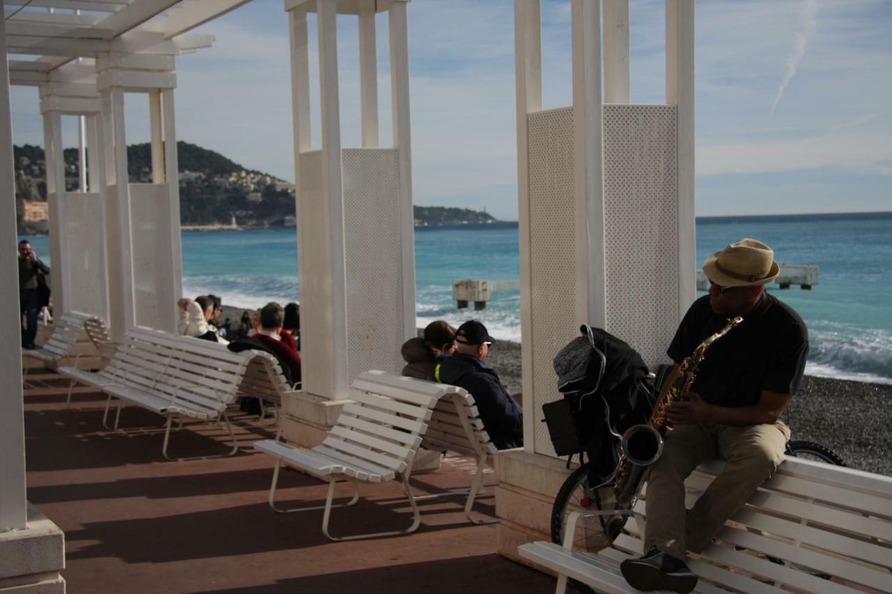Very Central Apartment With Terrace Nizza Exterior foto